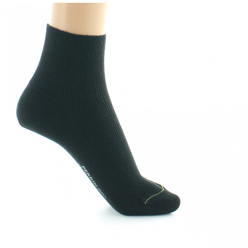 Chaussettes PERRIN mixtes en pur Coton Bio NOIRES